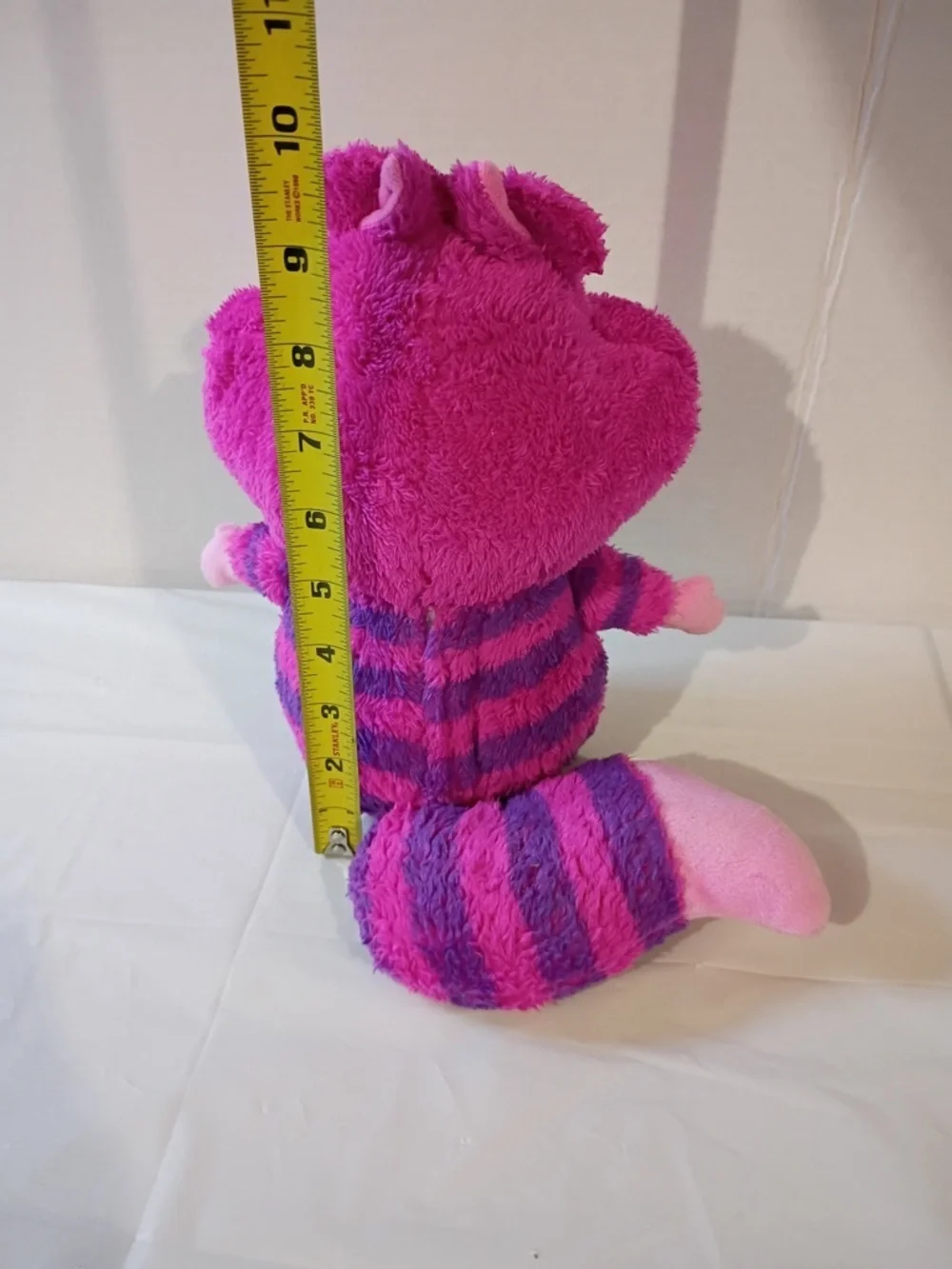 Disney Cheshire Cat Plush Talking Light Up Eyes Alice in Wonderland Pink 10”